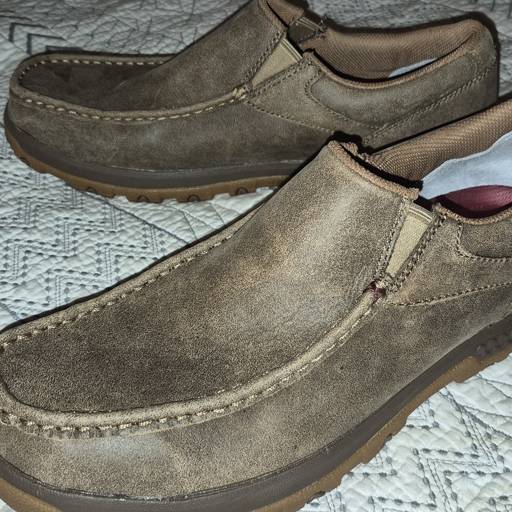 Twisted X Men's Tan Slip-On Loafers